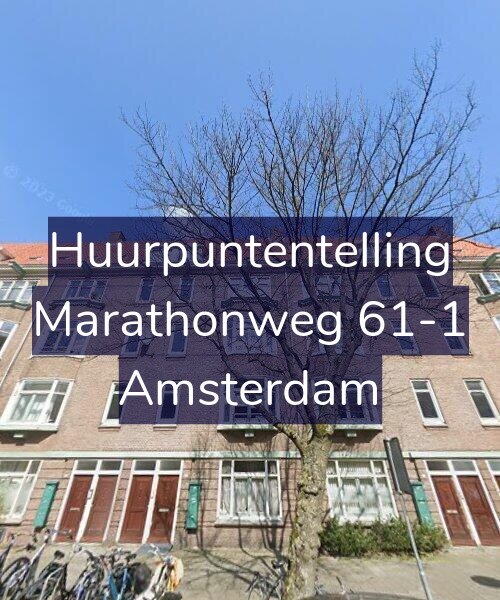 Foto gevel Huurpuntentelling voor Marathonweg 61-1, Amsterdam