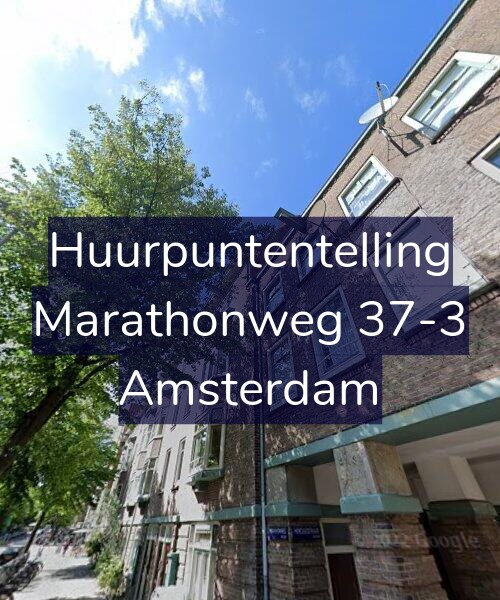 Foto gevel Huurpuntentelling voor Marathonweg 37-3, Amsterdam