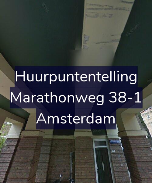 Foto gevel Huurpuntentelling voor Marathonweg 38-1, Amsterdam