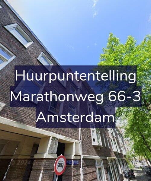 Foto gevel Huurpuntentelling voor Marathonweg 66-3, Amsterdam