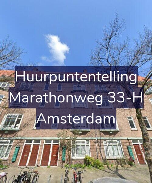 Foto gevel Huurpuntentelling voor Marathonweg 33-H, Amsterdam