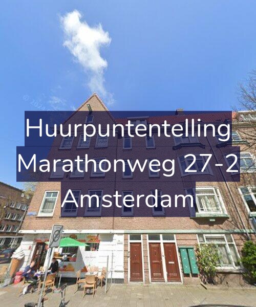 Foto gevel Huurpuntentelling voor Marathonweg 27-2, Amsterdam