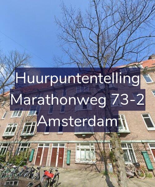 Foto gevel Huurpuntentelling voor Marathonweg 73-2, Amsterdam