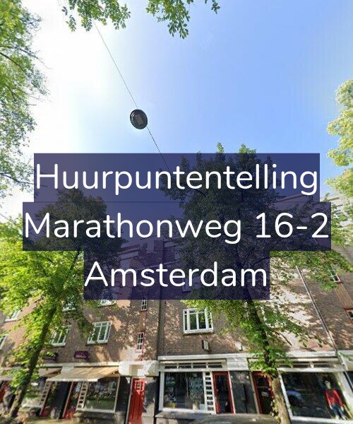 Foto gevel Huurpuntentelling voor Marathonweg 16-2, Amsterdam