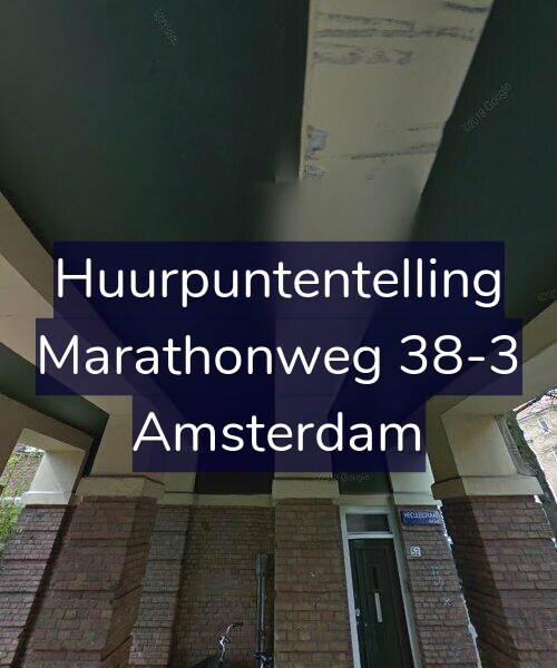 Foto gevel Huurpuntentelling voor Marathonweg 38-3, Amsterdam