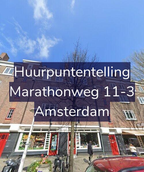 Foto gevel Huurpuntentelling voor Marathonweg 11-3, Amsterdam