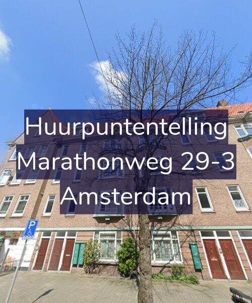 Foto gevel Huurpuntentelling voor Marathonweg 29-3, Amsterdam