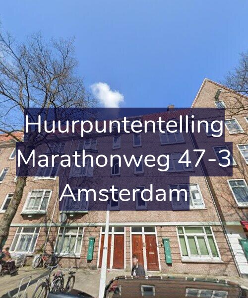 Foto gevel Huurpuntentelling voor Marathonweg 47-3, Amsterdam