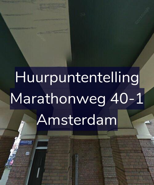 Foto gevel Huurpuntentelling voor Marathonweg 40-1, Amsterdam