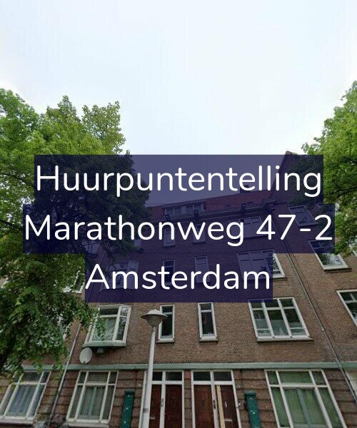 Foto gevel Huurpuntentelling voor Marathonweg 47-2, Amsterdam