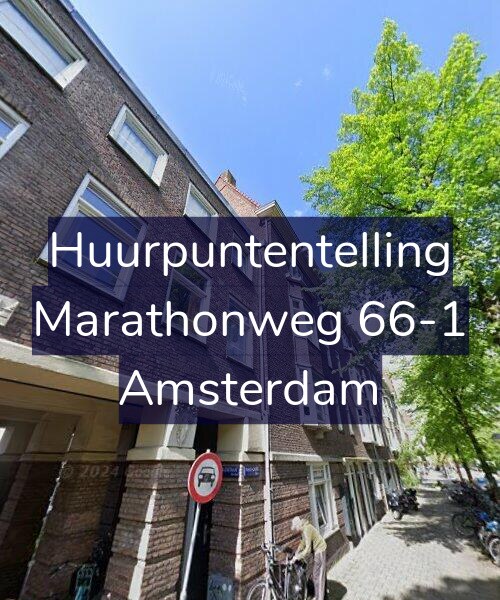 Foto gevel Huurpuntentelling voor Marathonweg 66-1, Amsterdam
