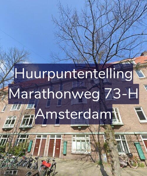 Foto gevel Huurpuntentelling voor Marathonweg 73-H, Amsterdam