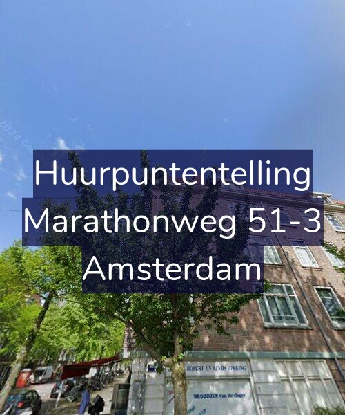 Foto gevel Huurpuntentelling voor Marathonweg 51-3, Amsterdam