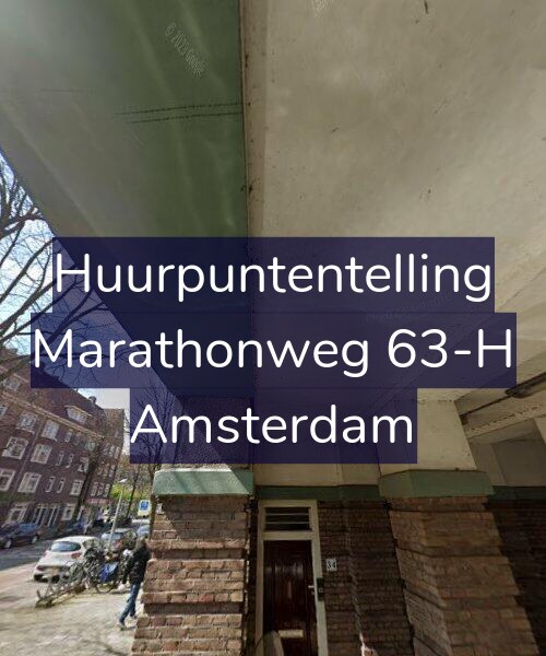Foto gevel Huurpuntentelling voor Marathonweg 63-H, Amsterdam