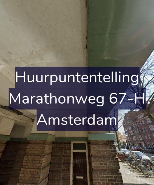 Foto gevel Huurpuntentelling voor Marathonweg 67-H, Amsterdam