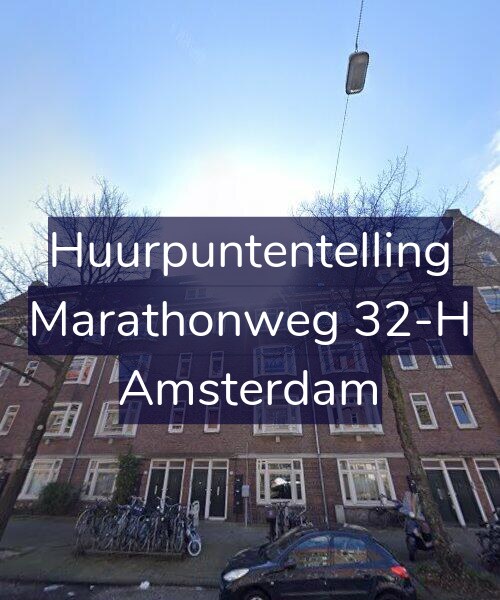 Foto gevel Huurpuntentelling voor Marathonweg 32-H, Amsterdam