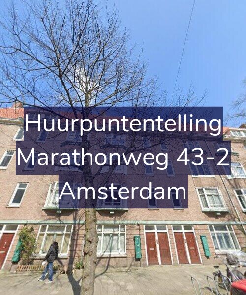 Foto gevel Huurpuntentelling voor Marathonweg 43-2, Amsterdam