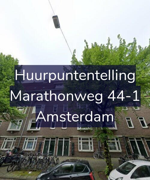 Foto gevel Huurpuntentelling voor Marathonweg 44-1, Amsterdam