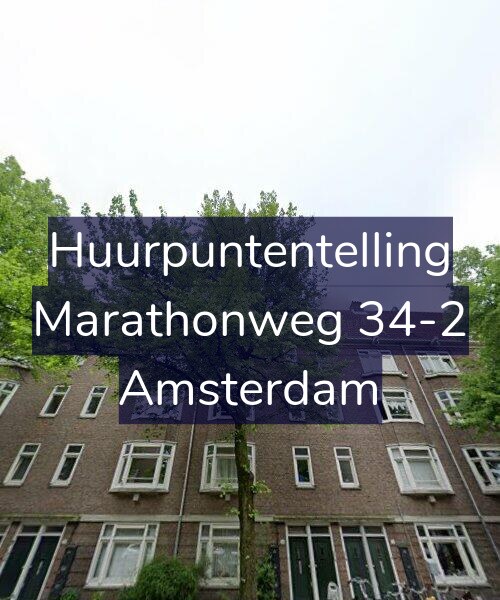 Foto gevel Huurpuntentelling voor Marathonweg 34-2, Amsterdam