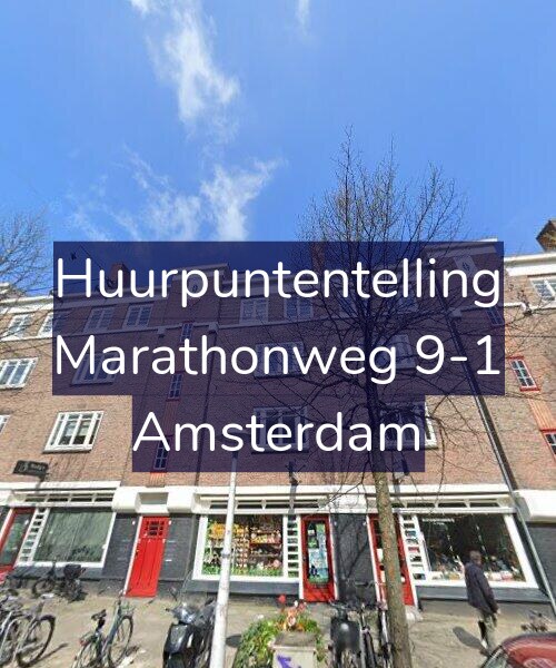 Foto gevel Huurpuntentelling voor Marathonweg 9-1, Amsterdam