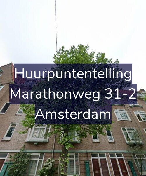 Foto gevel Huurpuntentelling voor Marathonweg 31-2, Amsterdam