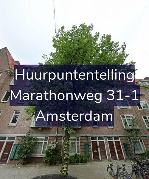 Foto gevel Huurpuntentelling voor Marathonweg 31-1, Amsterdam