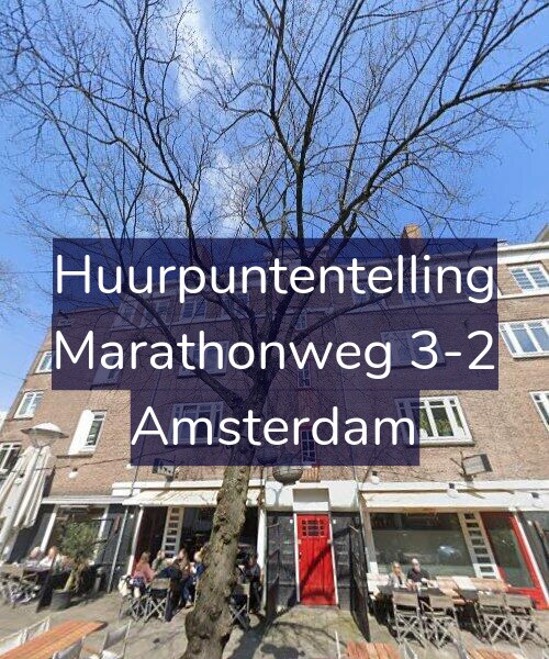 Foto gevel Huurpuntentelling voor Marathonweg 3-2, Amsterdam
