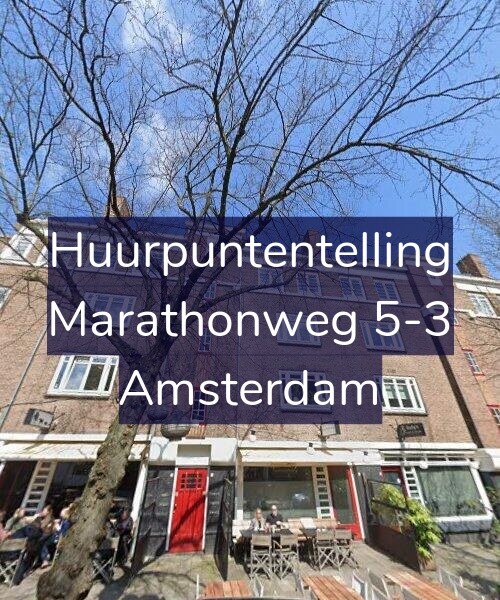 Foto gevel Huurpuntentelling voor Marathonweg 5-3, Amsterdam