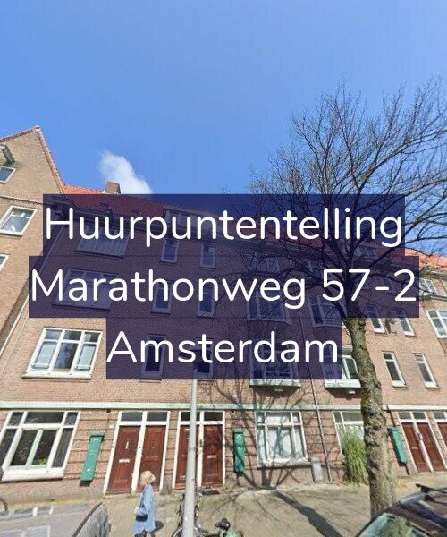 Foto gevel Huurpuntentelling voor Marathonweg 57-2, Amsterdam