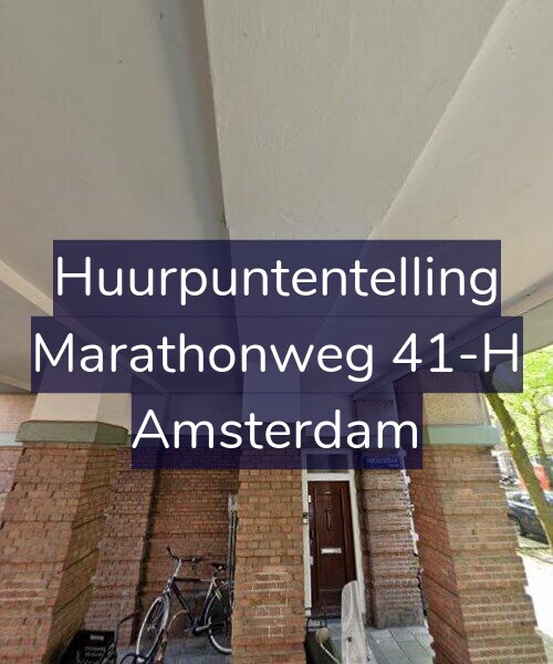 Foto gevel Huurpuntentelling voor Marathonweg 41-H, Amsterdam