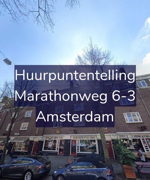 Foto gevel Huurpuntentelling voor Marathonweg 6-3, Amsterdam