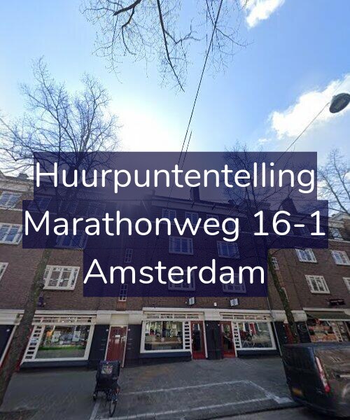 Foto gevel Huurpuntentelling voor Marathonweg 16-1, Amsterdam