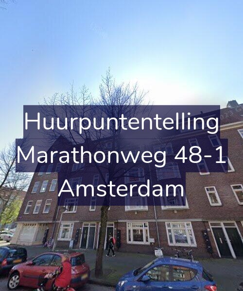 Foto gevel Huurpuntentelling voor Marathonweg 48-1, Amsterdam