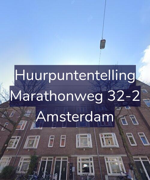 Foto gevel Huurpuntentelling voor Marathonweg 32-2, Amsterdam