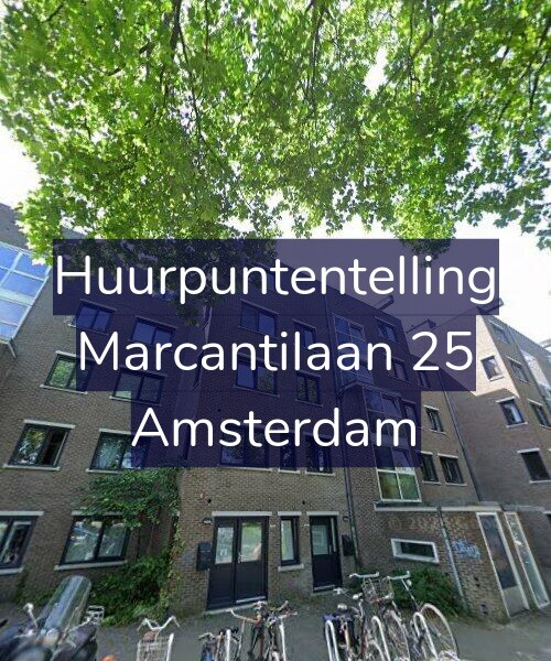 Foto gevel Huurpuntentelling voor Marcantilaan 25, Amsterdam