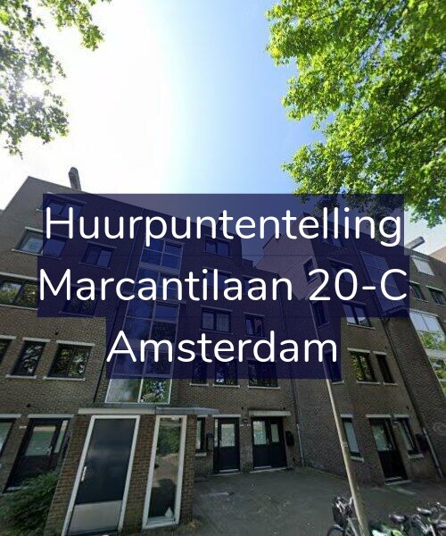 Foto gevel Huurpuntentelling voor Marcantilaan 20-C, Amsterdam