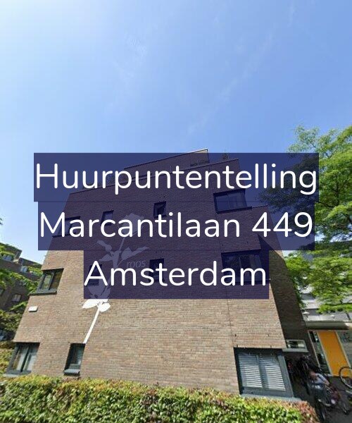 Foto gevel Huurpuntentelling voor Marcantilaan 449, Amsterdam
