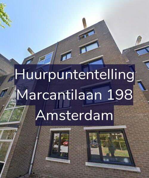 Foto gevel Huurpuntentelling voor Marcantilaan 198, Amsterdam