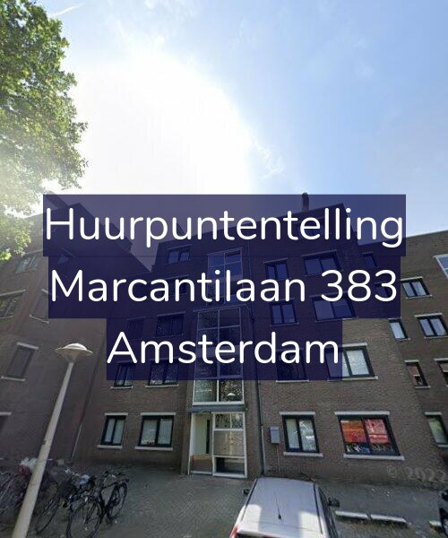 Foto gevel Huurpuntentelling voor Marcantilaan 383, Amsterdam
