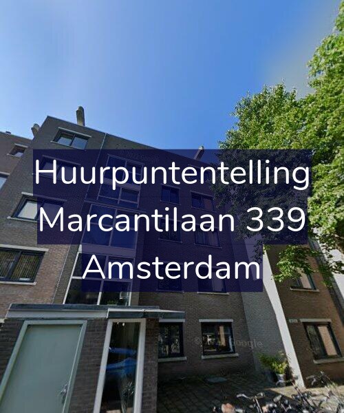 Foto gevel Huurpuntentelling voor Marcantilaan 339, Amsterdam
