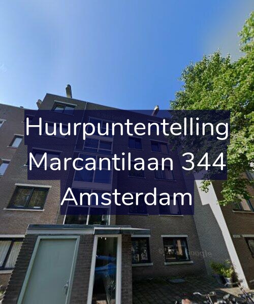 Foto gevel Huurpuntentelling voor Marcantilaan 344, Amsterdam