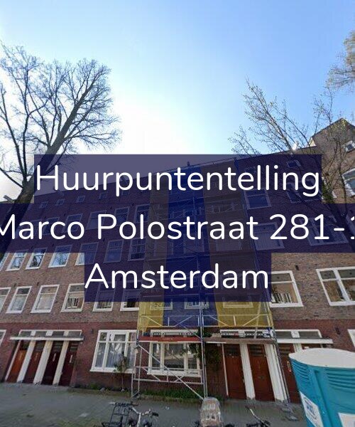 Foto gevel Huurpuntentelling voor Marco Polostraat 281-1, Amsterdam