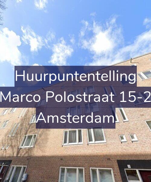 Foto gevel Huurpuntentelling voor Marco Polostraat 15-2, Amsterdam