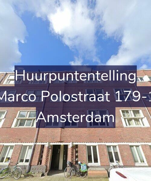 Foto gevel Huurpuntentelling voor Marco Polostraat 179-1, Amsterdam