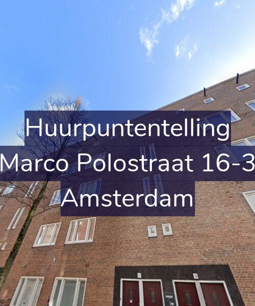Foto gevel Huurpuntentelling voor Marco Polostraat 16-3, Amsterdam