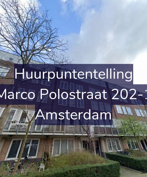 Foto gevel Huurpuntentelling voor Marco Polostraat 202-1, Amsterdam