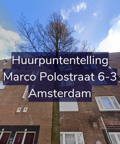 Foto gevel Huurpuntentelling voor Marco Polostraat 6-3, Amsterdam