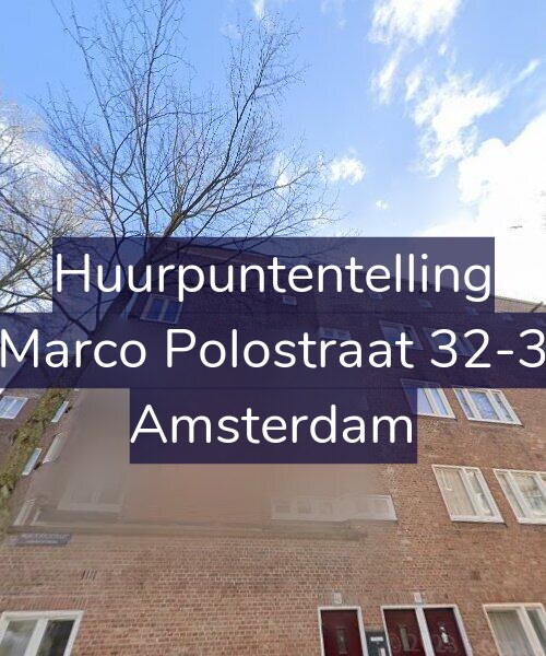 Foto gevel Huurpuntentelling voor Marco Polostraat 32-3, Amsterdam