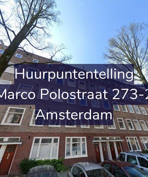Foto gevel Huurpuntentelling voor Marco Polostraat 273-2, Amsterdam