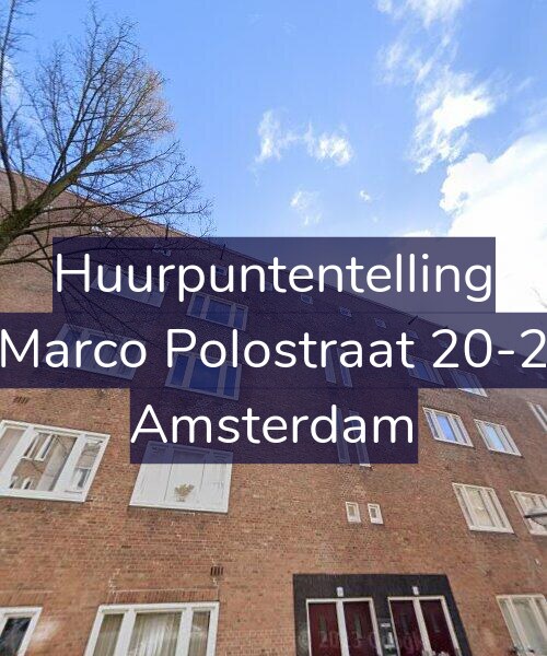 Foto gevel Huurpuntentelling voor Marco Polostraat 20-2, Amsterdam